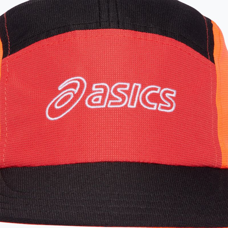 Šiltovka ASICS 5 Panel sunrise red/true red/perf black 6