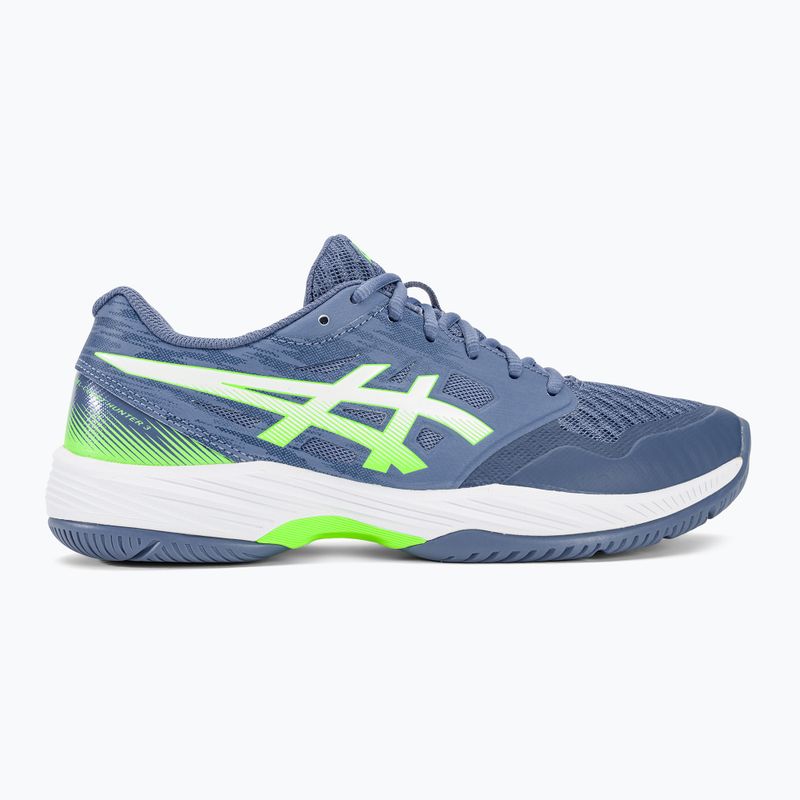 Pánska squashová obuv ASICS Gel-Court Hunter 3 denim blue/lime burst 2