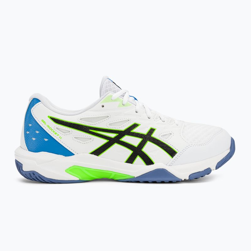 Pánska volejbalová obuv ASICS Gel-Rocket 11 white/lime burst 2