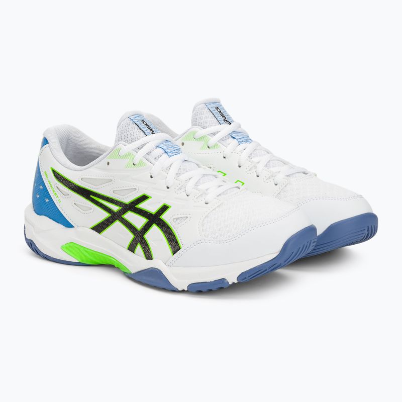 Pánska volejbalová obuv ASICS Gel-Rocket 11 white/lime burst 4