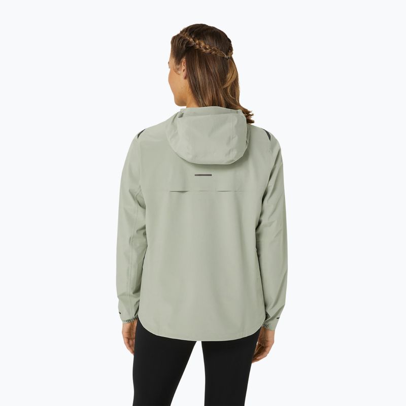 Dámska bežecká bunda ASICS Accelerate Waterproof 2.0 olive grey 3