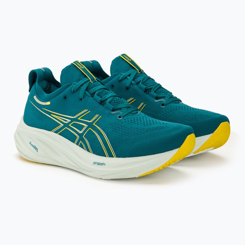 ASICS Gel-Nimbus 26 evening teal/light mustard pánska bežecká obuv 5