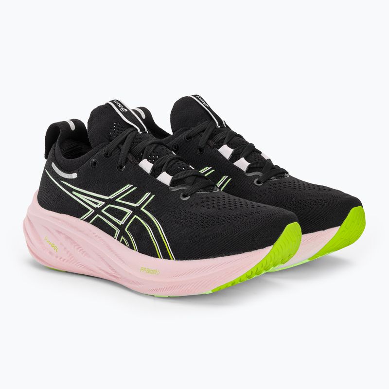 ASICS Gel-Nimbus 26 dámska bežecká obuv black/neon lime 5