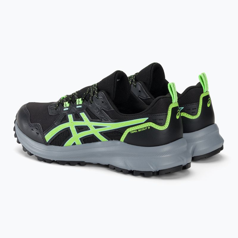 Pánska bežecká obuv ASICS Trail Scout 3 black/illuminate green 4