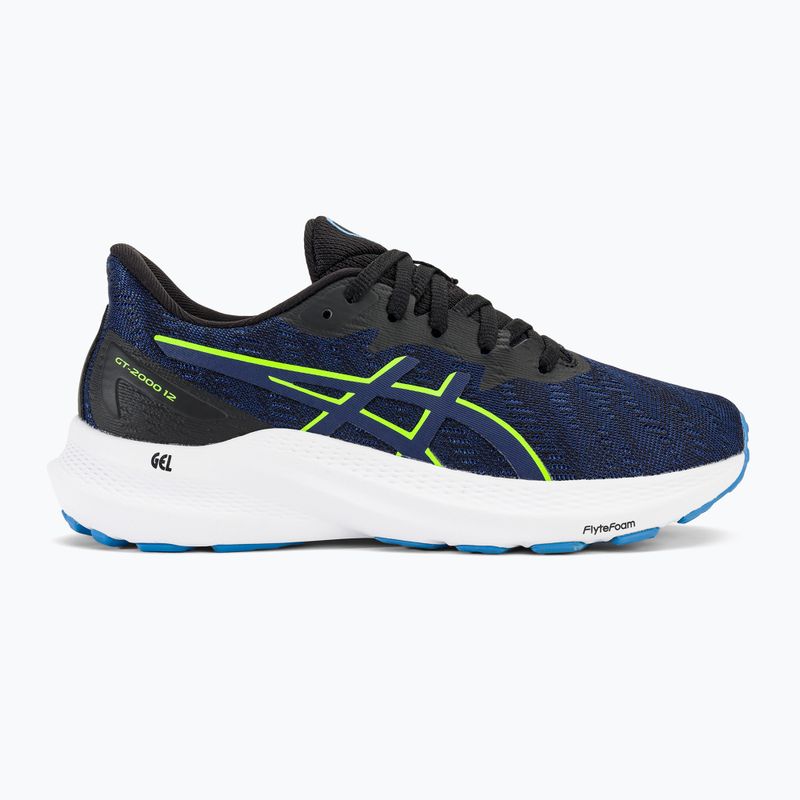 ASICS GT-2000 12 GS detská bežecká obuv black/blue expanse 2