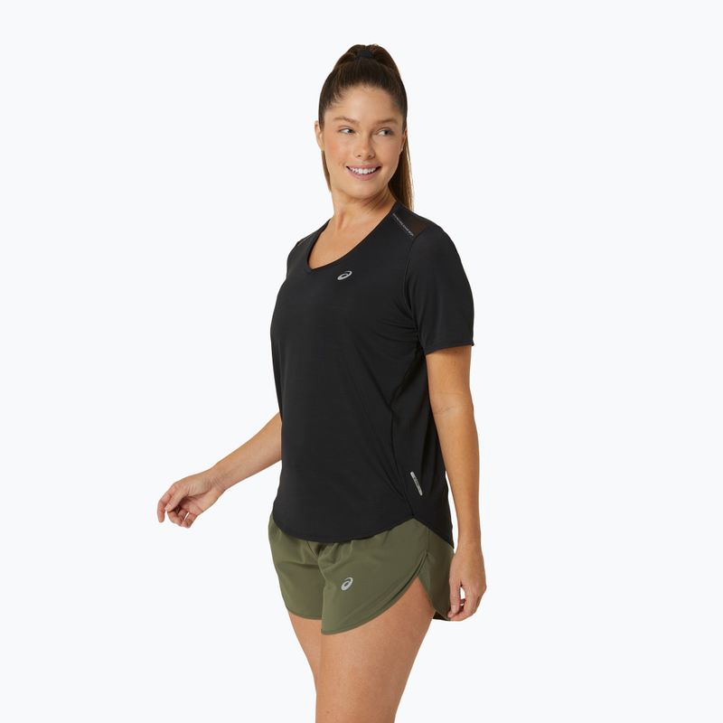 Dámske bežecké tričko ASICS Road V-Neck performanc black 4