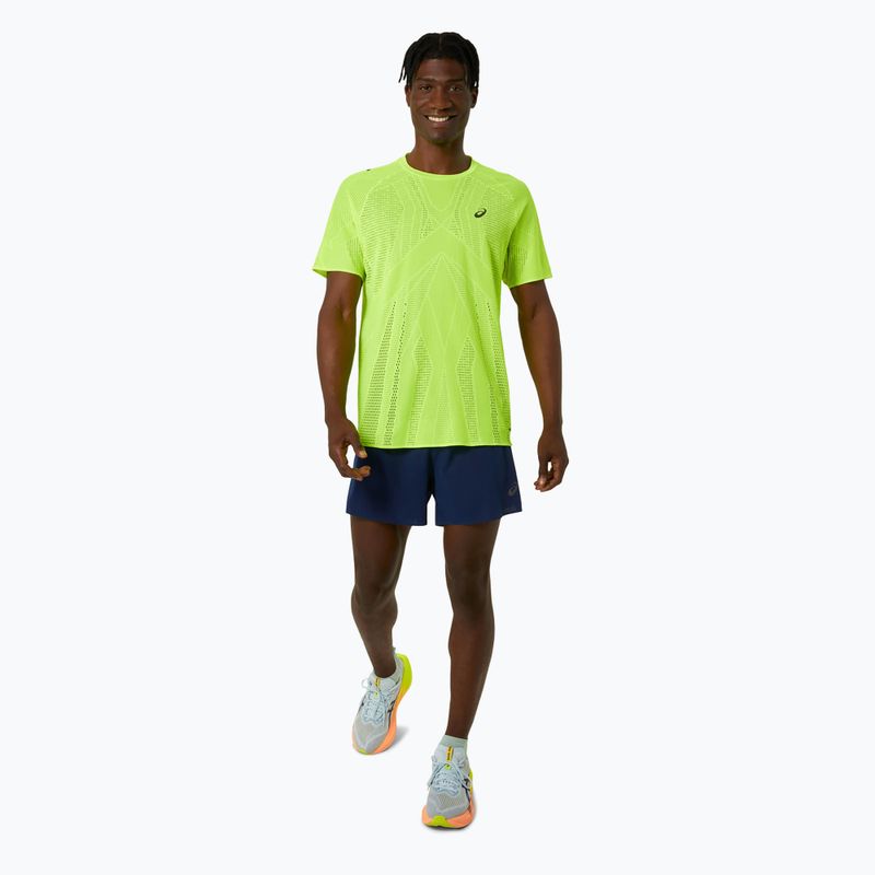 Pánske bežecké tričko ASICS Metarun top safety yellow 2