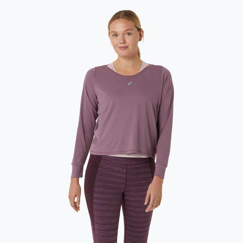 Tielko s dlhým rukávom + tielko na behanie pre ženy ASICS Nagino Run dusty mauve/watershed rose 3