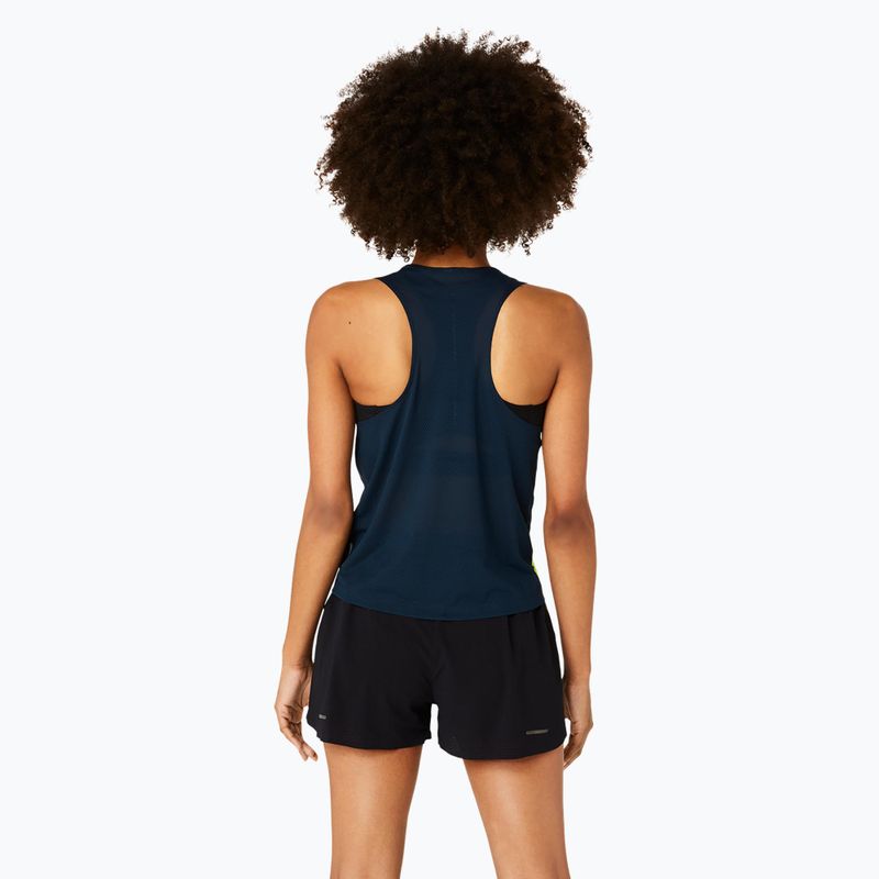 Dámske bežecké tielko ASICS Light Graphic Tank francúzska modrá/bezpečne žltá 3
