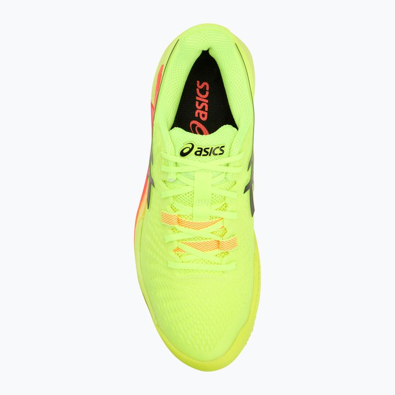 Dámska tenisová obuv ASICS Gel-Resolution 9 Clay Paris safety yellow/black 5