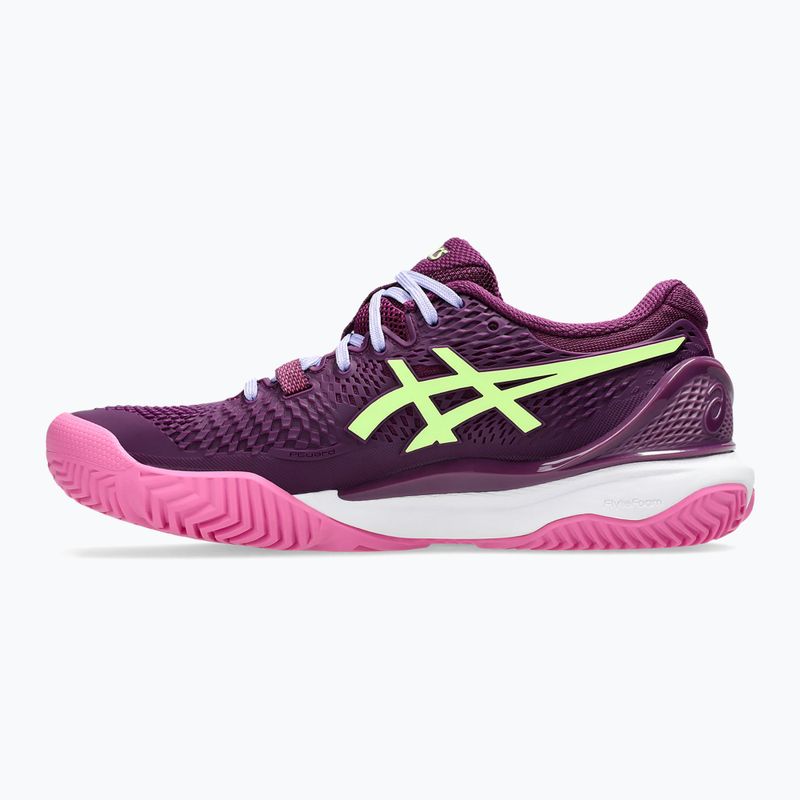 Dámska pádlová obuv ASICS Gel-Resolution 9 deep mauve/lime green 9