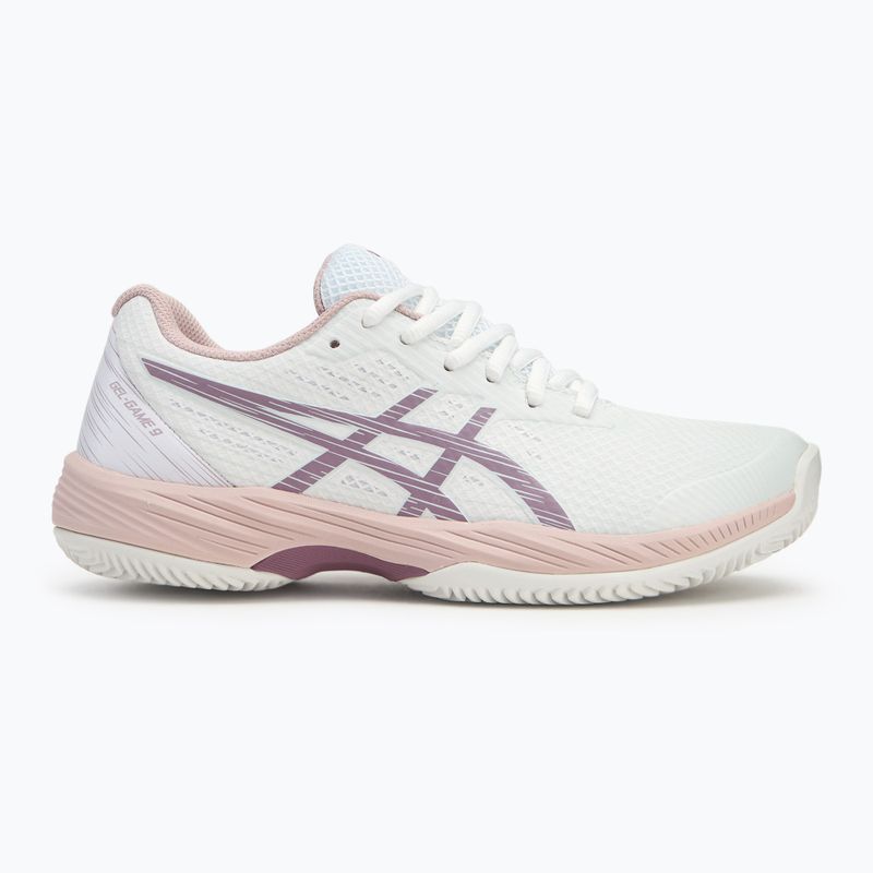 Dámska tenisová obuv ASICS Gel-Game 9 Clay/OC white/dusty mauve 2