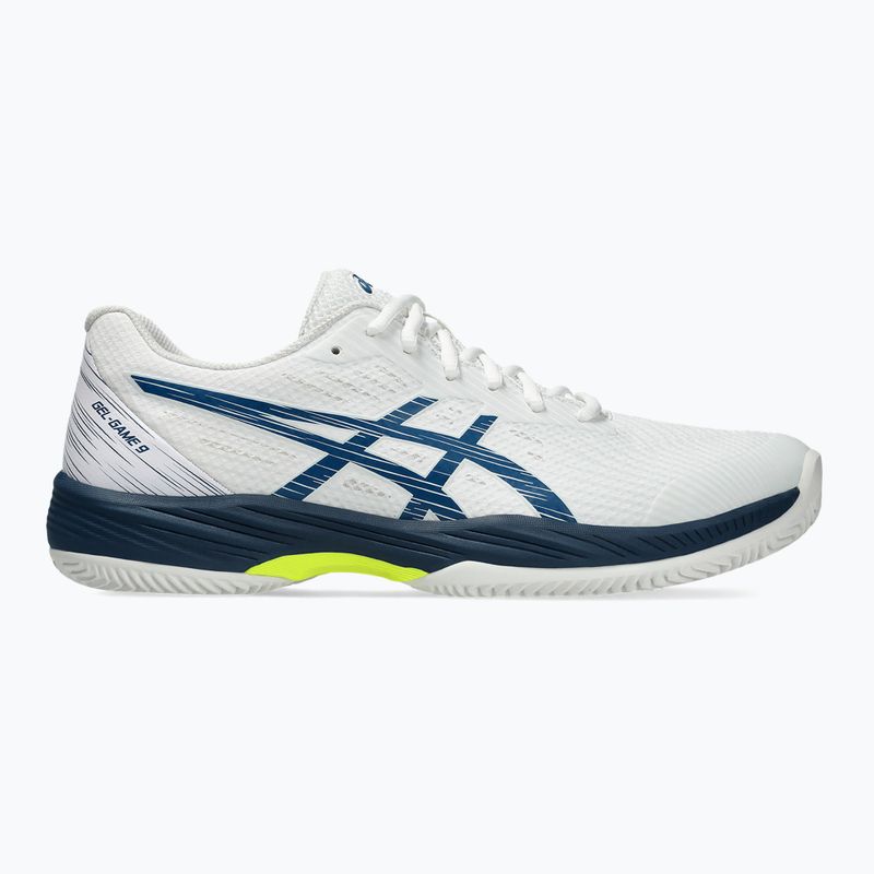 Pánska tenisová obuv ASICS Gel-Game 9 Clay/OC white/mako blue 8