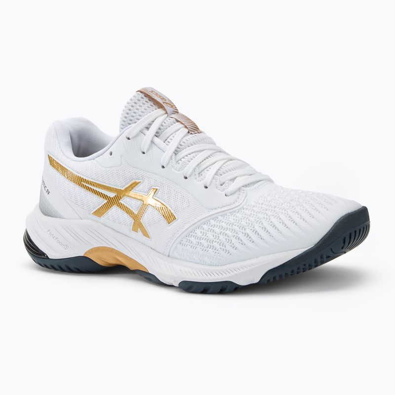 Pánska obuv ASICS Netburner Ballistic FF 3 white/pure gold