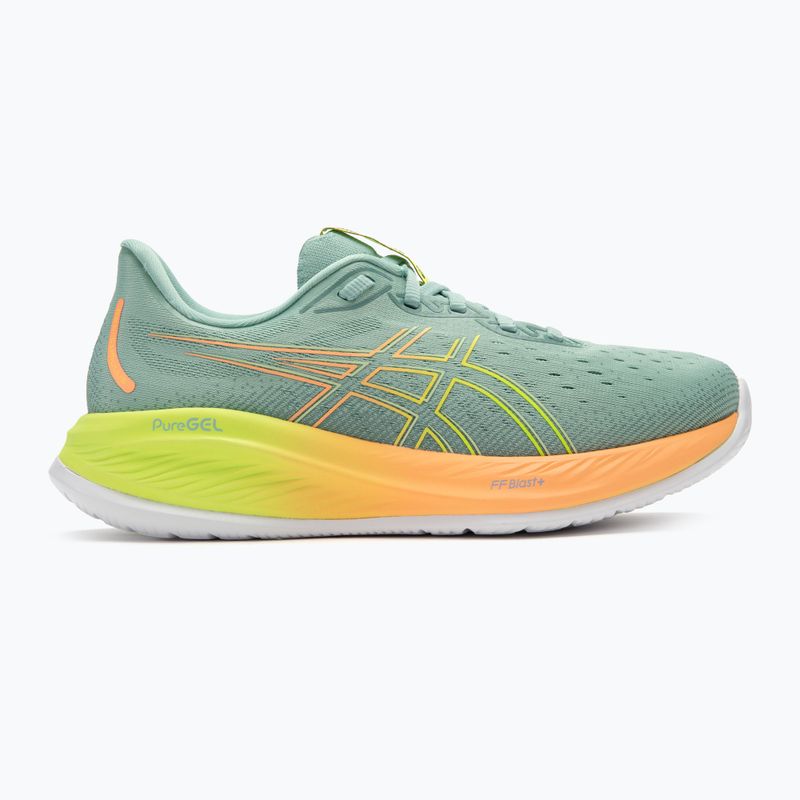 Pánska bežecká obuv ASICS Gel-Cumulus 26 Paris light celadon/safety yellow 2