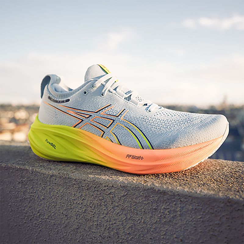 ASICS Gel-Nimbus 26 Paris dámska bežecká obuv cool grey/safety yellow 8
