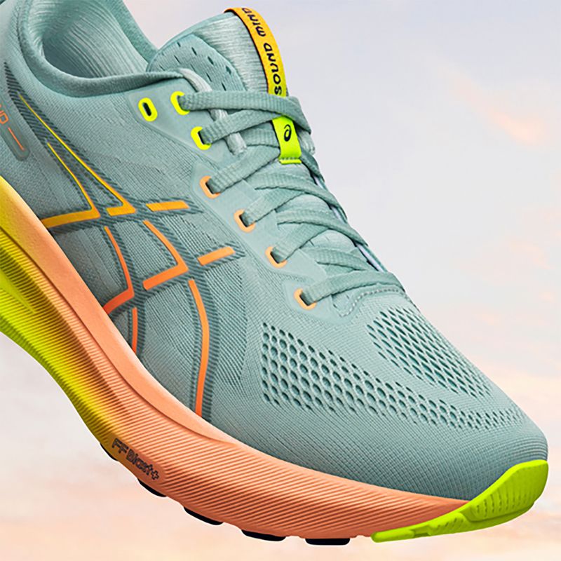ASICS Gel-Kayano 31 Paris dámska bežecká obuv light celadon/safety yellow 13