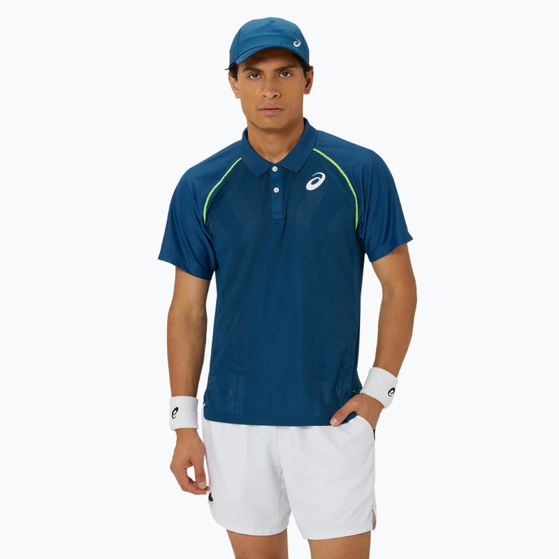 Pánske tenisové tričko ASICS Match Actibreeze Polo mako blue