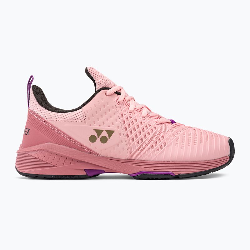 Dámska tenisová obuv YONEX Sonicage 3 pink/beige 2