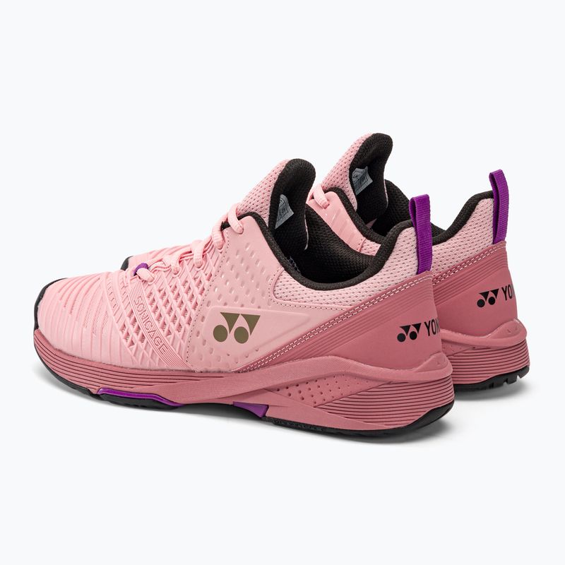 Dámska tenisová obuv YONEX Sonicage 3 pink/beige 3