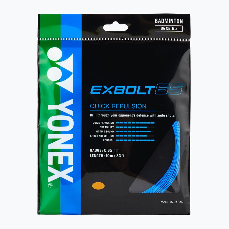 Badmintonové struny YONEX Exbolt 65 Set 10 m blue