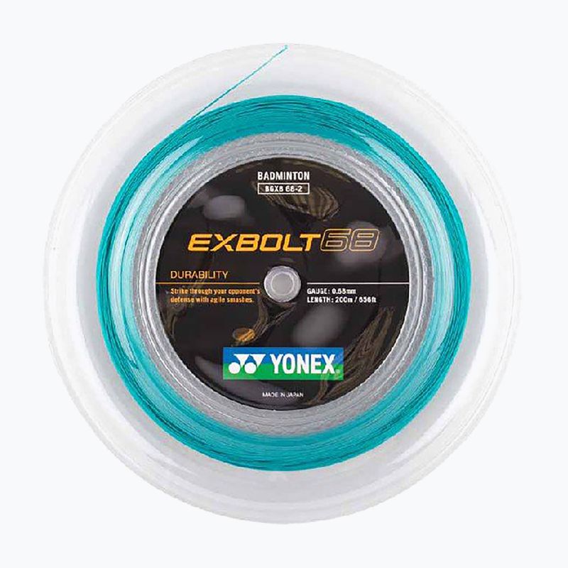 Badmintonové struny YONEX Exbolt 68 Set 10 m turquoise