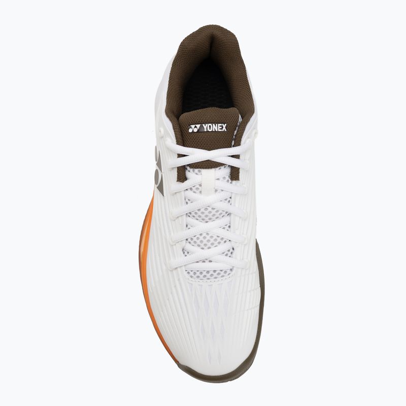 Pánske tenisové topánky YONEX Eclipson 5 white/brown 5