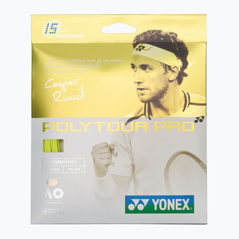 Tenisový výplet YONEX Poly Tour Pro 125 LE Set yellow
