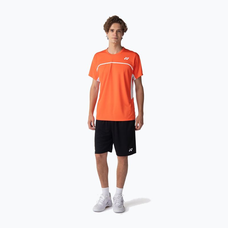 Pánske tričko YONEX 10726 Practice Crew Neck cyber orange 2