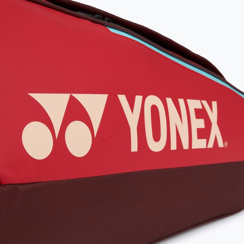 Tenisová taška YONEX 42529 Team Racquet Bag 9 pcs ruby red 7