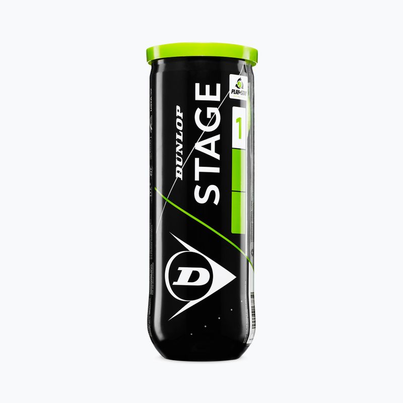 Detské tenisové loptičky Dunlop Stage 1 3 ks zelené 61338 2