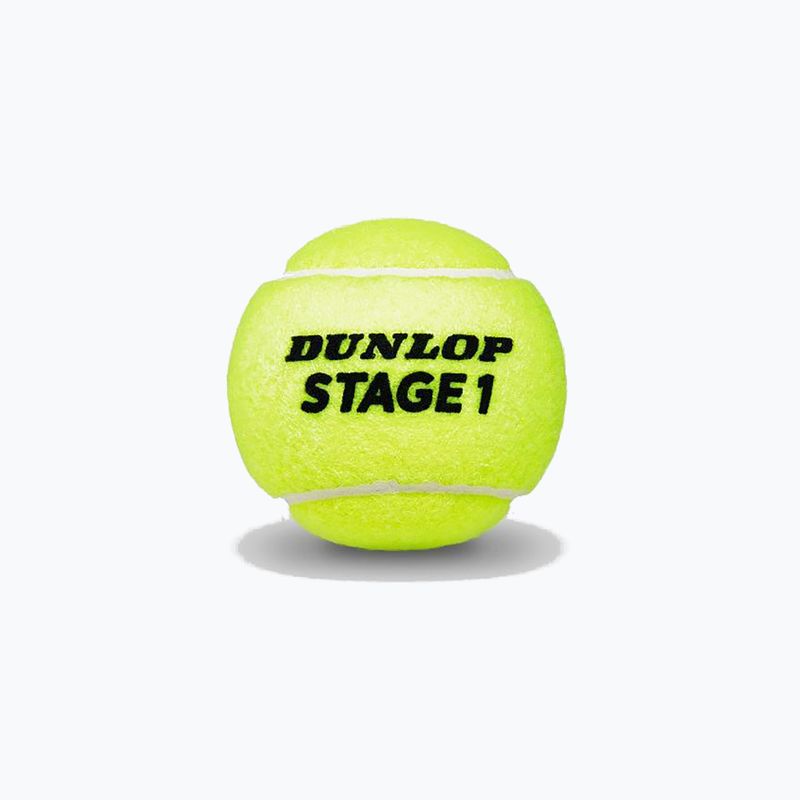 Detské tenisové loptičky Dunlop Stage 1 6 ks zelené 61342 2