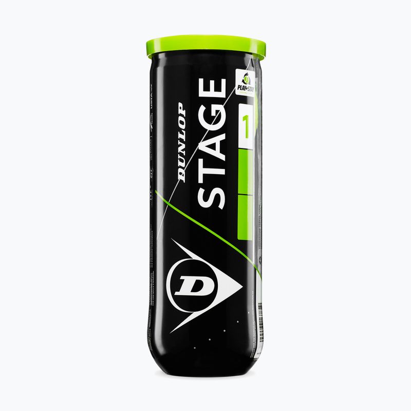 Tenisové lopty Dunlop Stage 1 3 pack green 2