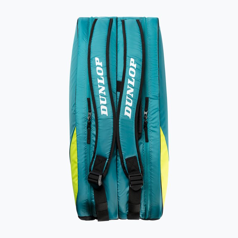 Tenisová taška Dunlop SX-Club 10Rkt teal/black/yellow 3