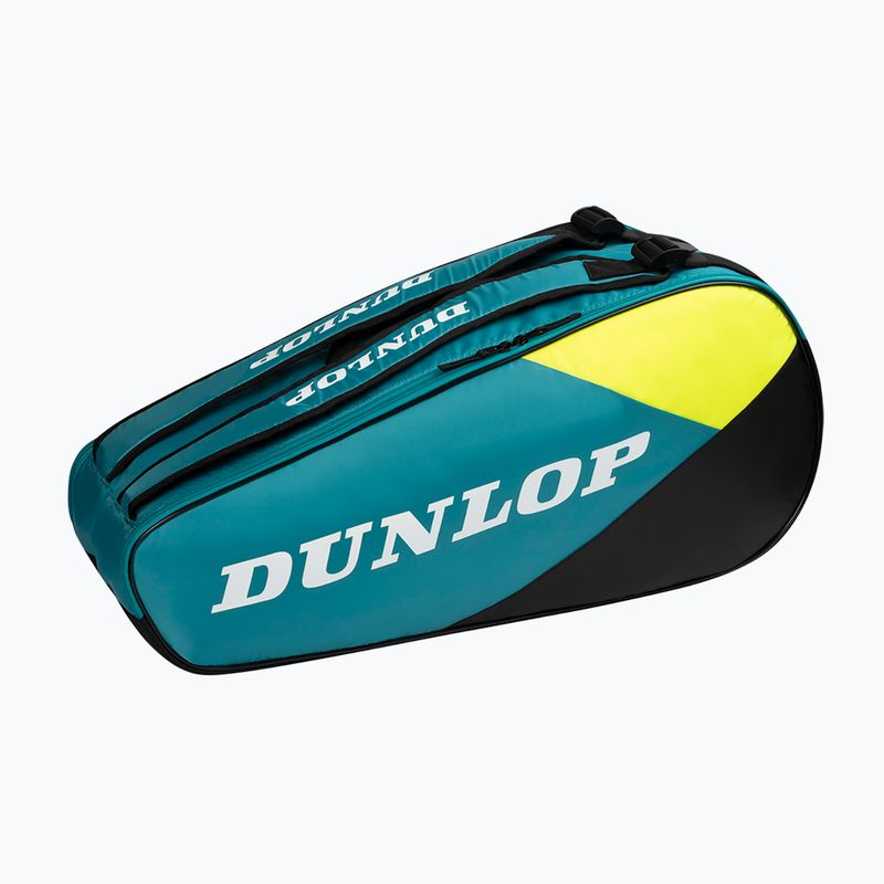 Tenisová taška Dunlop SX-Club 6 RKT teal/black/yellow 2