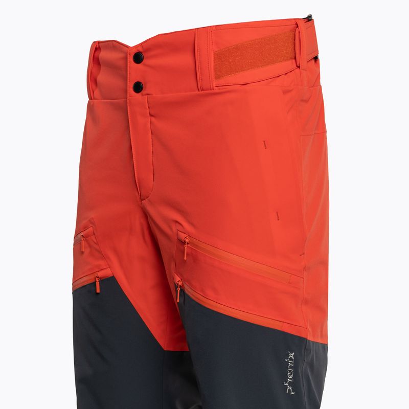 Pánske lyžiarske nohavice Phenix Twinpeaks orange ESM22OB00 3