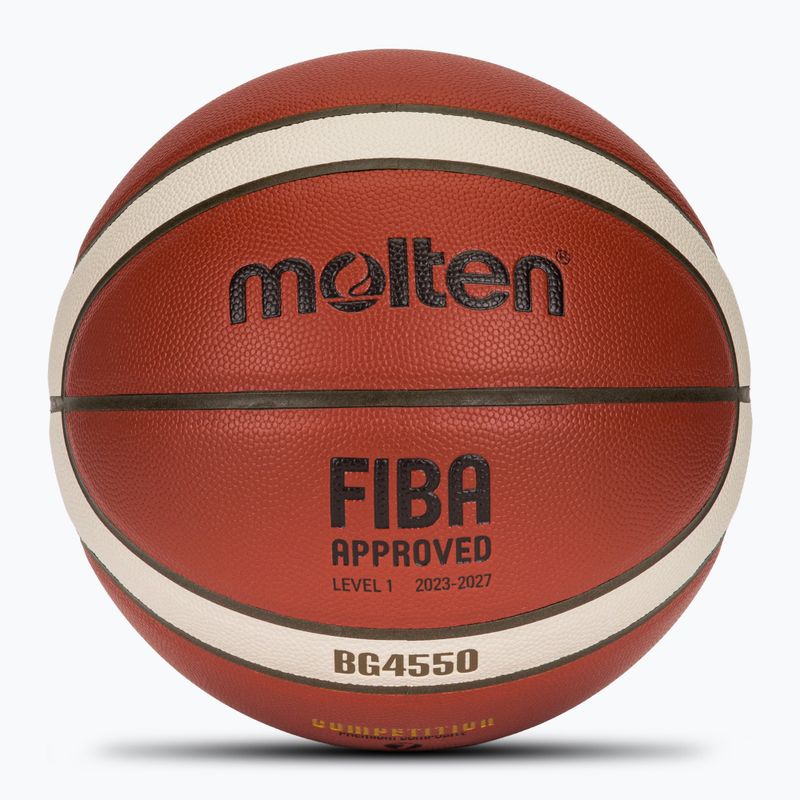 Basketbalová lopta Molten B7G4550 FIBA brown veľkosť 7