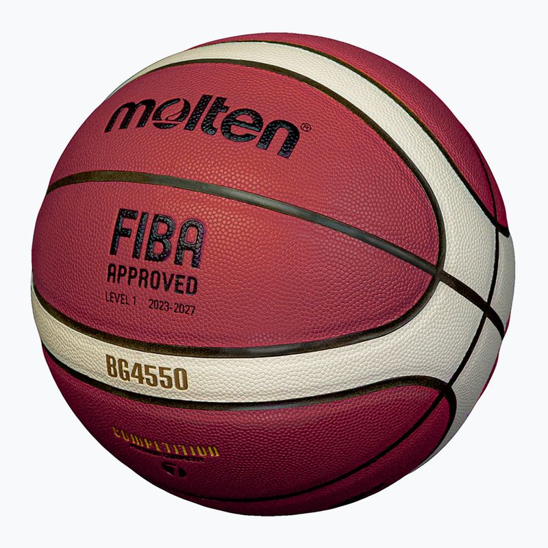 Basketbalová lopta Molten B7G4550 FIBA ​​brown veľkosť 7 2