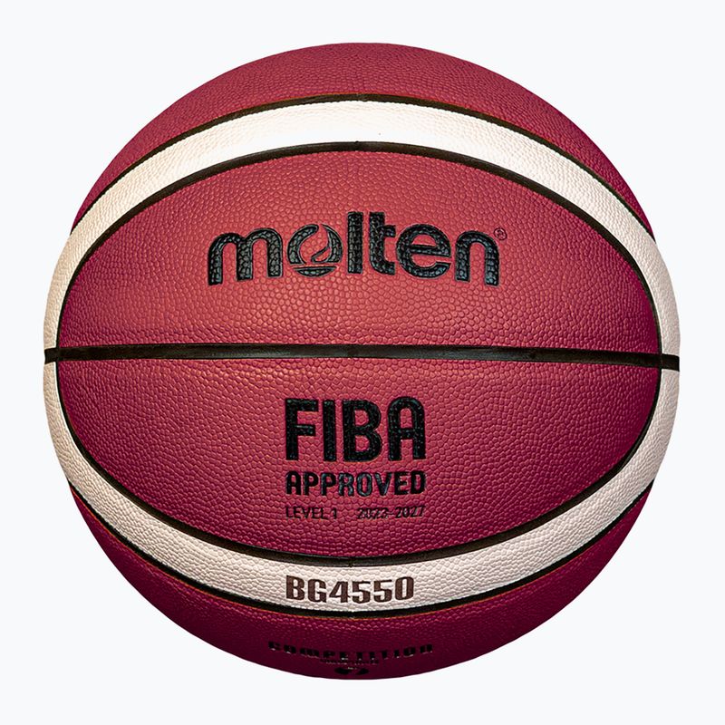 Basketbalová lopta Molten B6G4550 FIBA ​​brown veľkosť 6