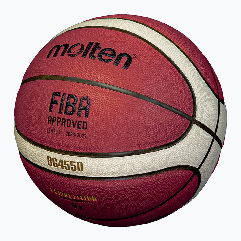 Basketbalová lopta Molten B7G4050 FIBA ​​brown veľkosť 7 2
