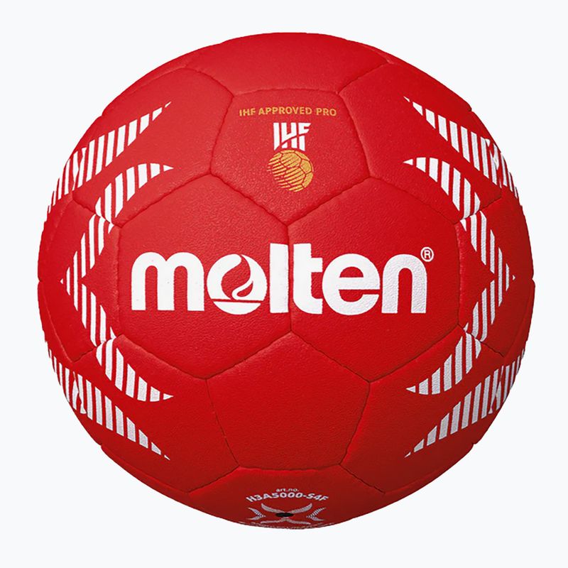 Lopta na hádzanú Molten H3A5000-S4F IHF OFFICIAL BALL PARIS 2024 red veľkosť 3 2