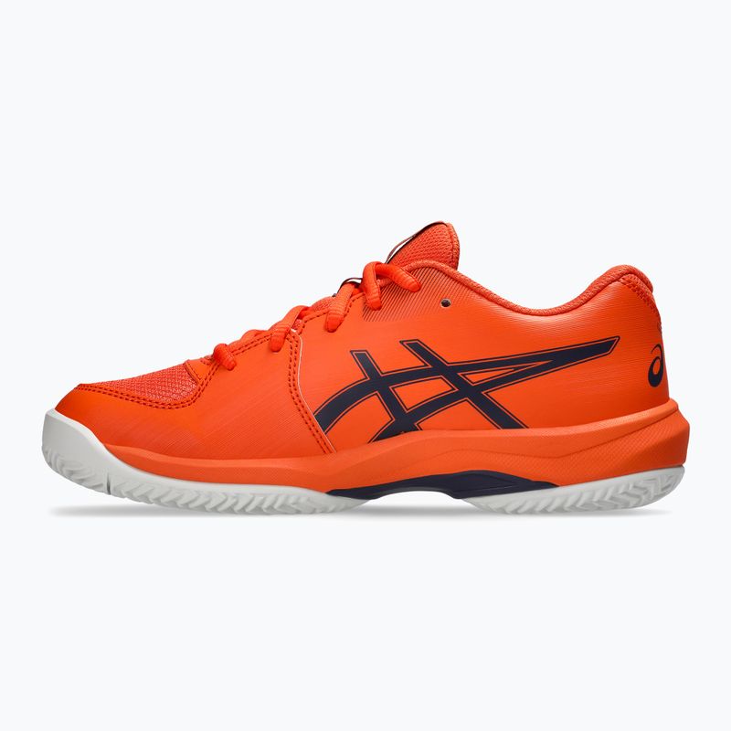 Detské tenisové topánky ASICS Gel-Game 10 GS Clay Jr nova orange/indigo fog 2