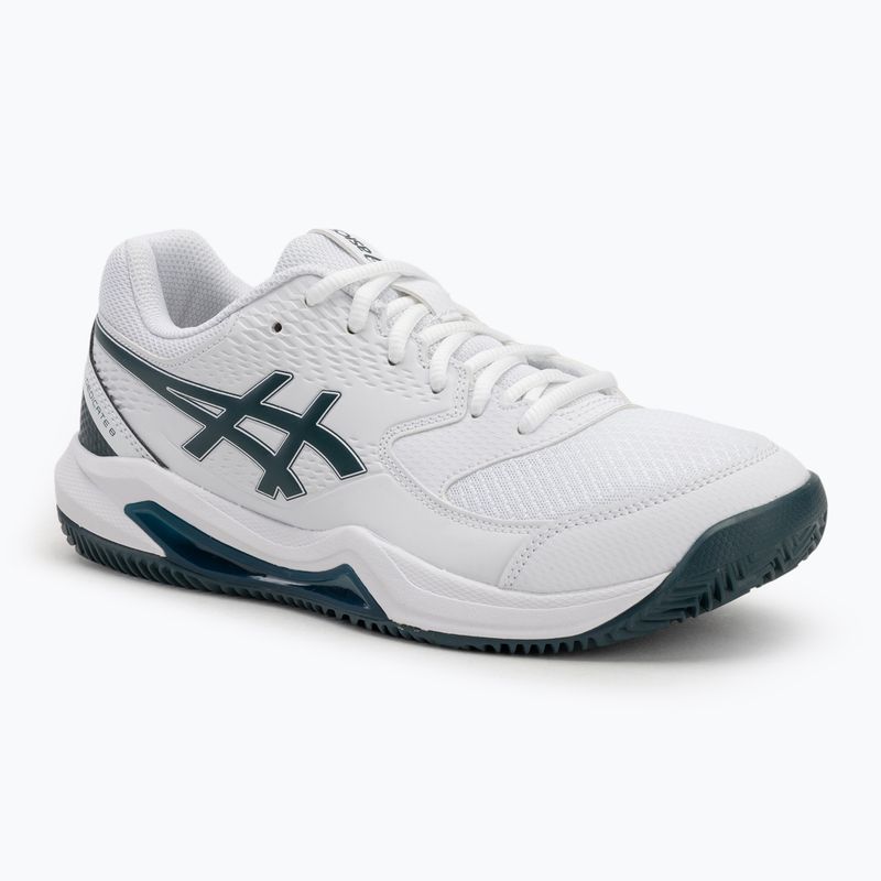 Pánske tenisové topánky ASICS Gel-Dedicate 8 Clay white/saxon green
