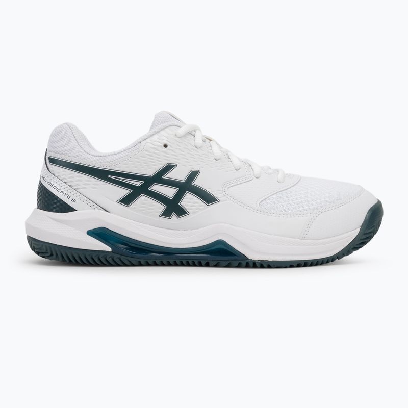 Pánske tenisové topánky ASICS Gel-Dedicate 8 Clay white/saxon green 2