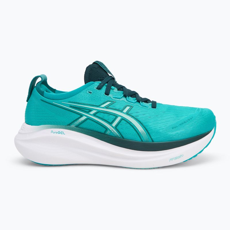 Pánske bežecké topánky ASICS Gel-Nimbus 27 wave teal/saxon green 2