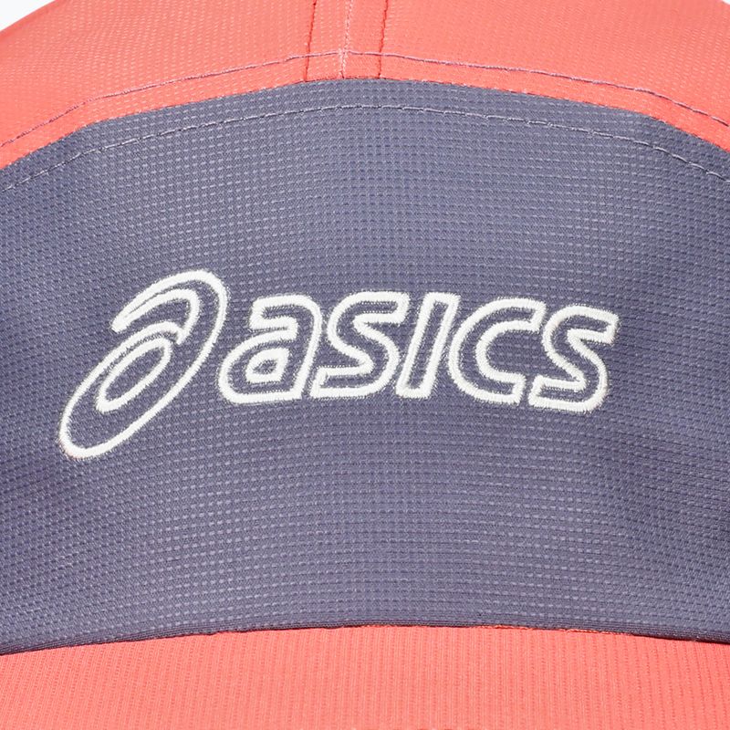 Šiltovka ASICS 5 Panel coral reef/greyish purple/birch 3