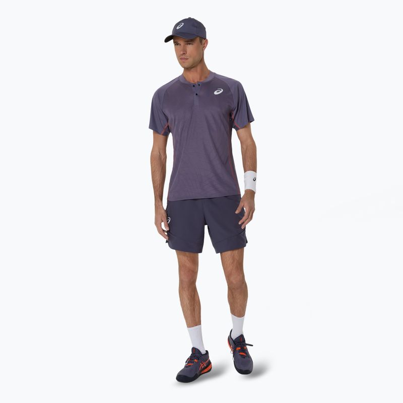 Pánska polokošeľa ASICS Match Actibreeze sivo-fialová 2