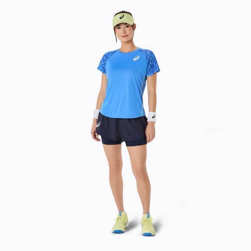 Dámske tenisové tričko ASICS Game Top blue coast 2