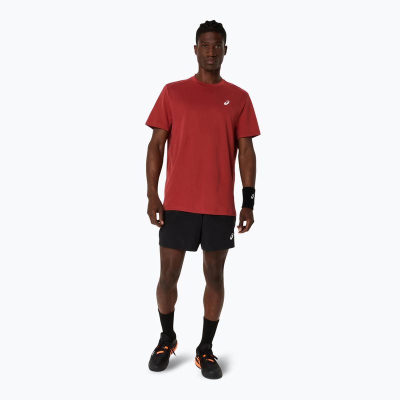 ASICS pánske tenisové tričko Court Top burnt red 2
