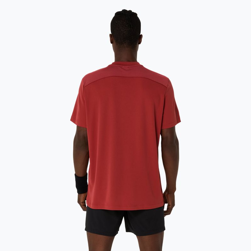ASICS pánske tenisové tričko Court Top burnt red 3